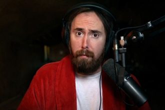 Asmongold em uma de suas transmissões ao vivo