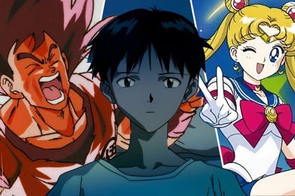 Capa de Neon Genesis Evangelion, um dos melhores animes dos anos 90.