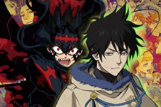 Personagens de Black Clover em batalha