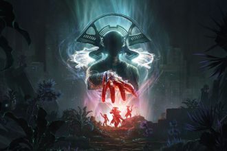 Arte de Destiny 2 mostrando personagens em ação