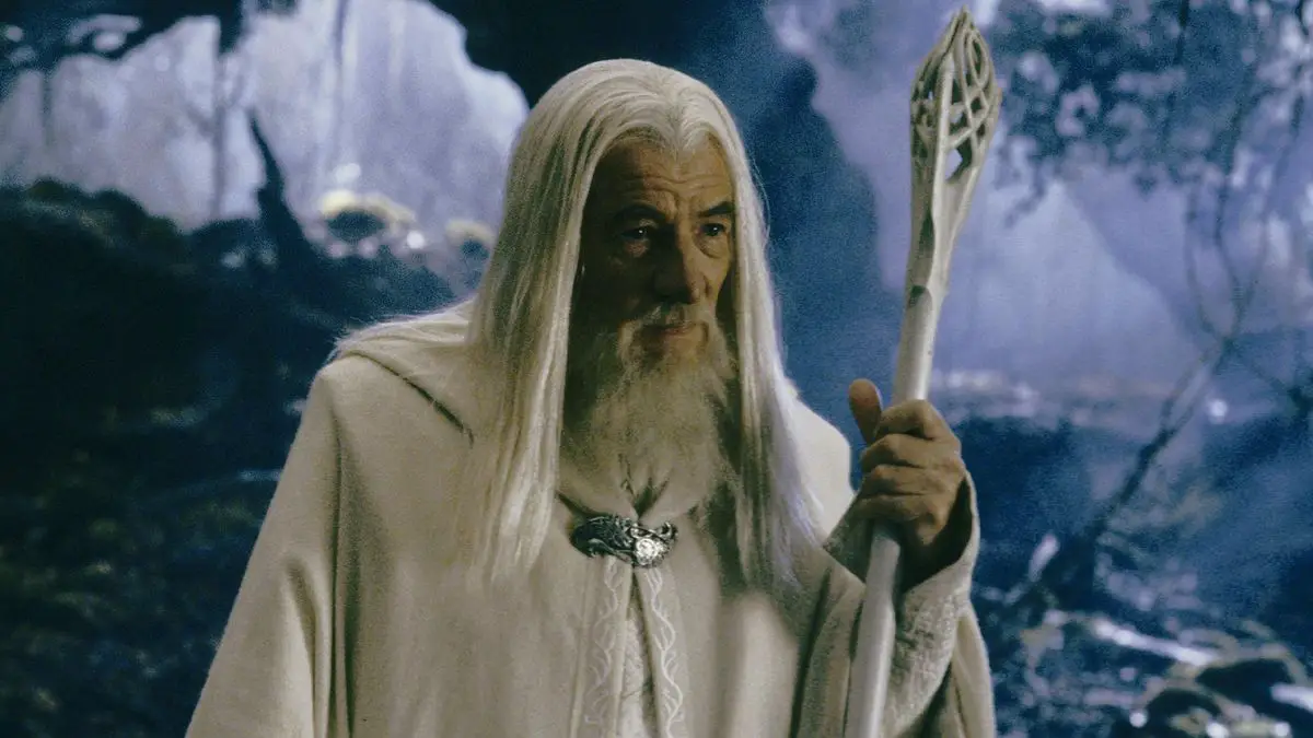 Capa de O Senhor dos Anéis com Gandalf