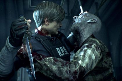 Arte de Resident Evil 5 mostrando Chris Redfield e Sheva Alomar