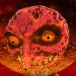 Lua cheia em um cenário de videogame