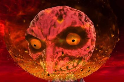 Lua cheia em um cenário de videogame