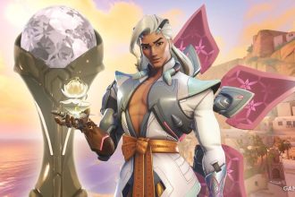 Imagem de personagens de Overwatch em ação