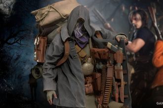 Ilustração do Mercador em Resident Evil 4 Remake