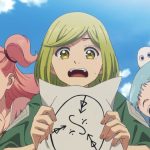 Coco em uma cena mágica de Witch Hat Atelier