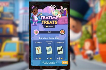 Recompensas do evento Teatime Treats em Monopoly GO