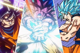 Goku usando o Kamehameha em batalha