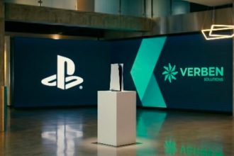 Logos da Verben e Sony Interactive Entertainment