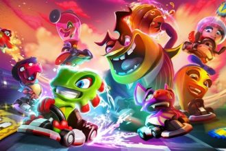 Capa do jogo Super Yooka-Laylee Kart