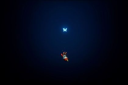 Imagem do jogo The Adventures of Elliot com Faie e Elliot em ação.