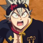 Asta de Black Clover em uma cena de ação