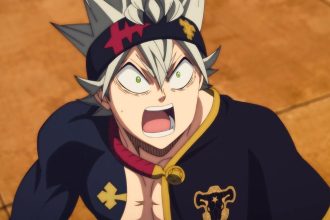Asta de Black Clover em uma cena de ação