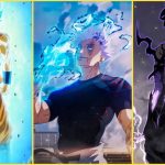 Heróis de anime em ação