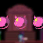 Imagem do jogo Deltarune com destaque para as Moedas Cor-de-Rosa