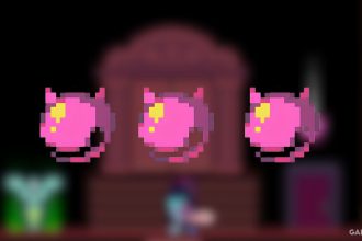 Imagem do jogo Deltarune com destaque para as Moedas Cor-de-Rosa