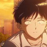Nakamura-kun em uma cena do anime, refletindo seus sentimentos.