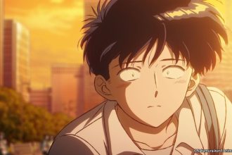 Nakamura-kun em uma cena do anime, refletindo seus sentimentos.