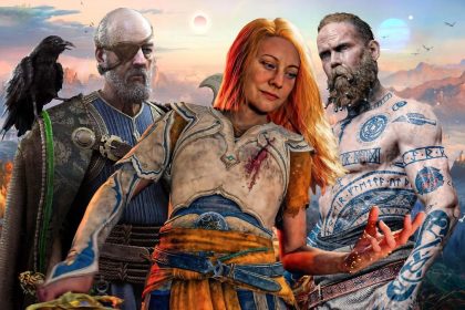 God of War Laufey - Faye em um cenário mitológico