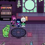 Café em Deltarune com personagens interagindo