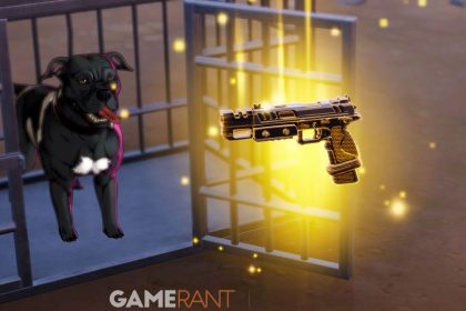 John Wick em Fortnite com sua pistola mítica