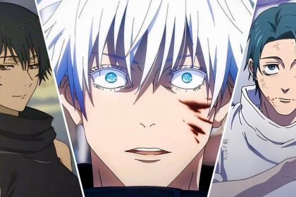 Personagens de Jujutsu Kaisen em batalha