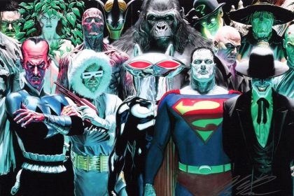 Batman enfrentando Brainiac em quadrinhos da DC Comics