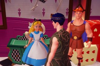 Hercules e a raposa ferida em Disney Dreamlight Valley