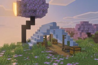 Construções em Minecraft com novos biomas