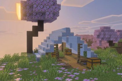 Construções em Minecraft com novos biomas