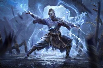 Capa de Path of Exile 2 com personagens em ação