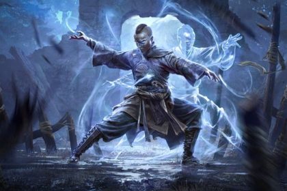 Capa de Path of Exile 2 com personagens em ação