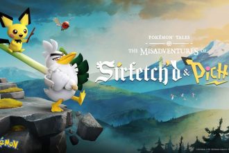Arte oficial de Pokémon Tales: The Misadventures of Sirfetch’d & Pichu
