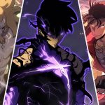 Ilustração dos Caçadores S-Rank de Solo Leveling