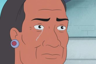 Cena de King of the Hill com John Redcorn