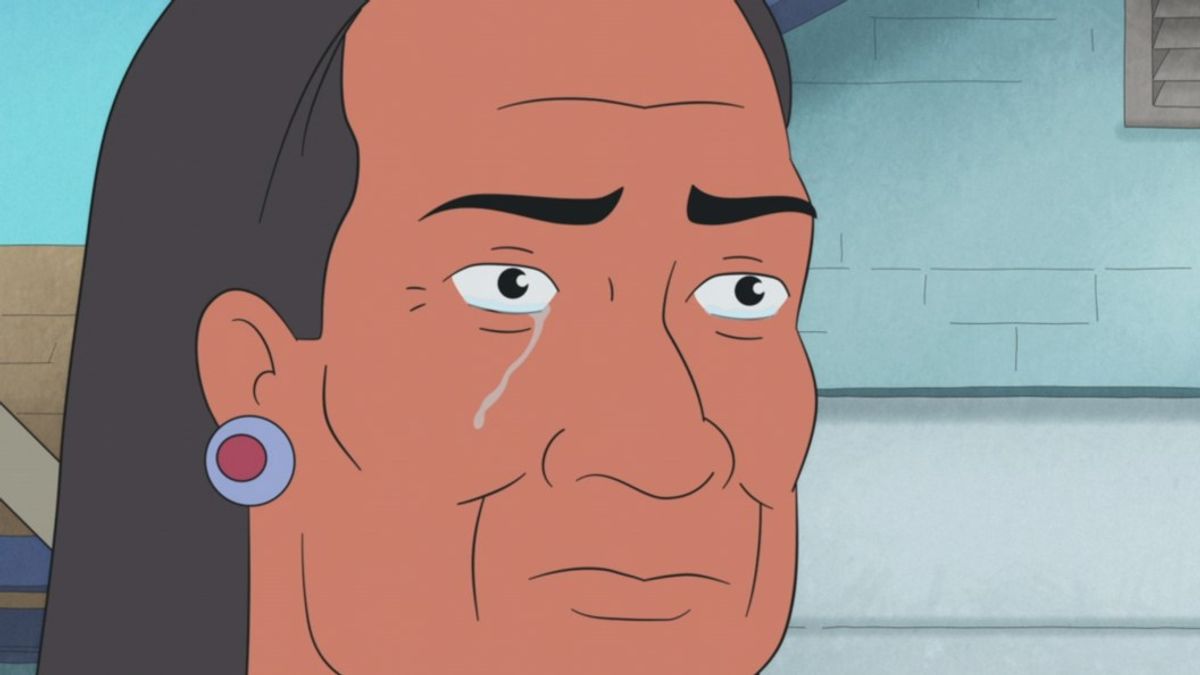 Cena de King of the Hill com John Redcorn