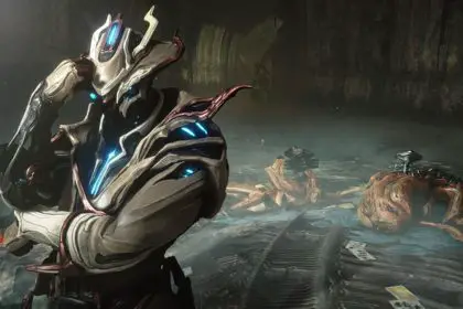 Arte do novo universo de Warframe Tau