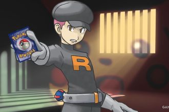 Cartões Pokémon em exibição