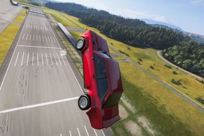 Carro realizando um Barrel Roll em Forza Horizon 6