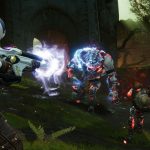 Imagem de Destiny 2 com personagens equipados com armaduras T5