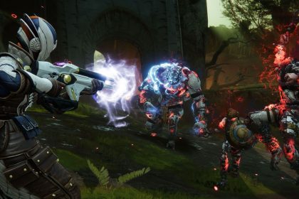 Imagem de Destiny 2 com personagens equipados com armaduras T5