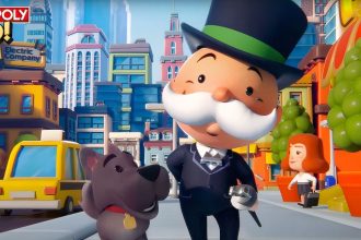 Imagem do álbum de figurinhas de Monopoly GO