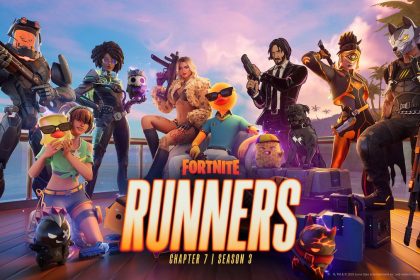 Imagem do Fortnite mostrando personagens e novas armas
