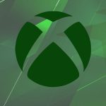 Logotipo do Xbox com fundo de jogos