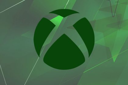 Logotipo do Xbox com fundo de jogos