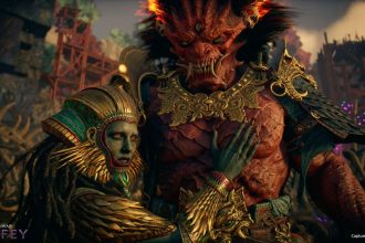 Capa do jogo God of War: Laufey