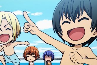 Grand Blue Dreaming - Cena da nova temporada com personagens principais.