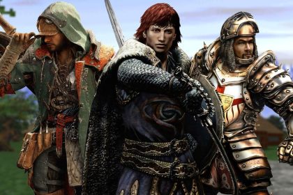 Montagem de diversos jogos de fantasia em mundo aberto