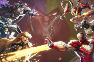 Personagens de Marvel Rivals em ação